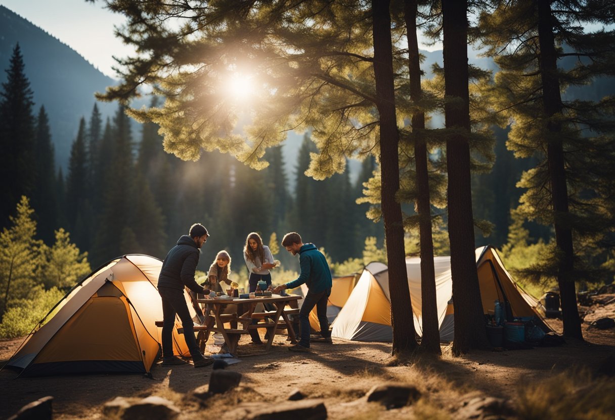 Como acampar em família